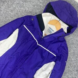 Columbia Interchange Women's Purple White Ski Jacket Size‎ S
